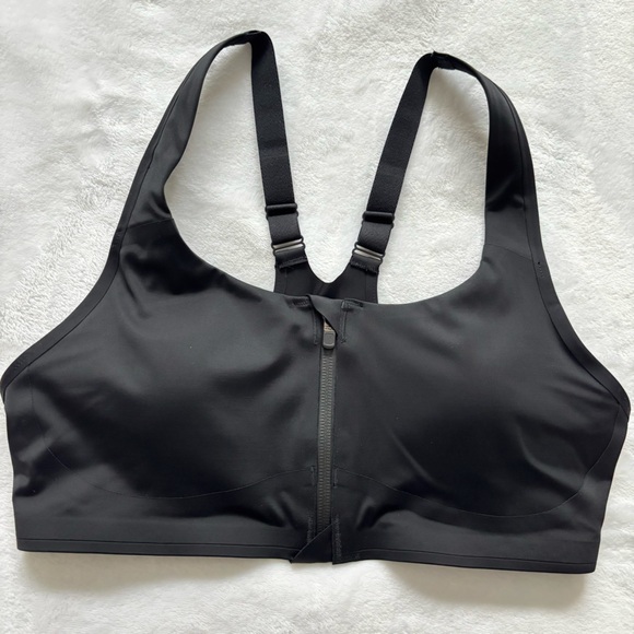 ATHLETA Empower II Train Black Front Zip Sports Bra--S - Picture 9 of 16